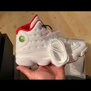 Jordan 13s White/Metallic Silver